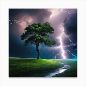 Lightning Tree 9 Canvas Print