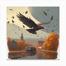 Bird In Flight 6 Canvas Print