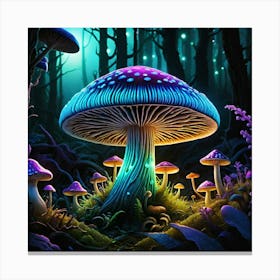 Mushroom Forest 2 Canvas Print