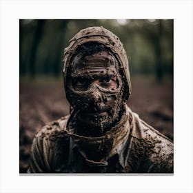 Man In The Mud Canvas Print