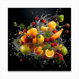 Fruit Splash 20 Canvas Print