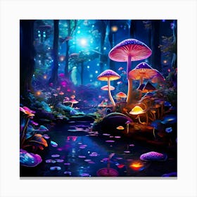 Mushroom Forest 1 Canvas Print