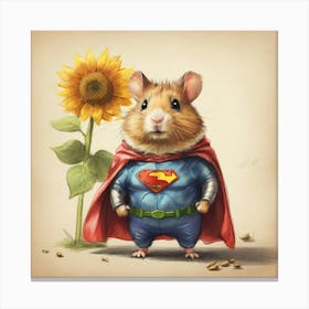 Super Hamster 1 Canvas Print