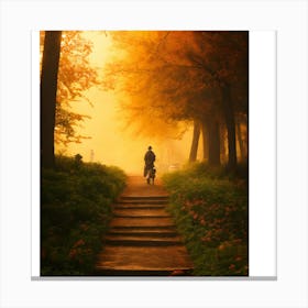 Man On A Path Canvas Print