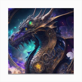Steampunk Dragon 4 Canvas Print