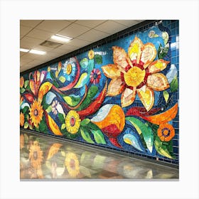 Mosaic Mural Canvas Print