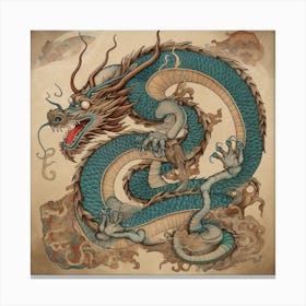 Dragon Tattoo Design Canvas Print