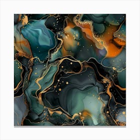 Gilded Marble (7) Canvas Print