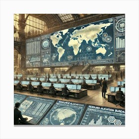 Resource Allocation Bureau Iron Commonwealth Canvas Print