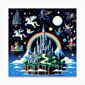 8-bit magical kingdom 2 Canvas Print