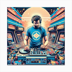 Dj Dj Dj 2 Canvas Print