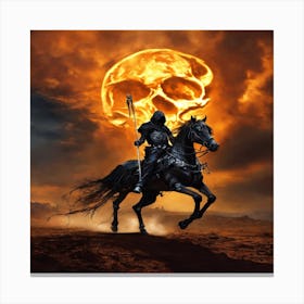 Knight On Horseback Canvas Print