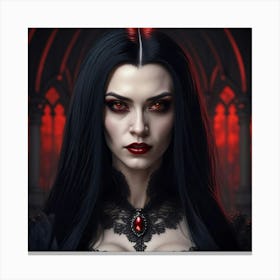 Vampiric Allure Canvas Print