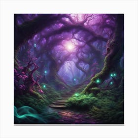 Mysterious forest Canvas Print