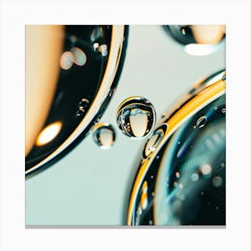 Water Droplets Canvas Print