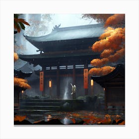 Asian Temple Canvas Print