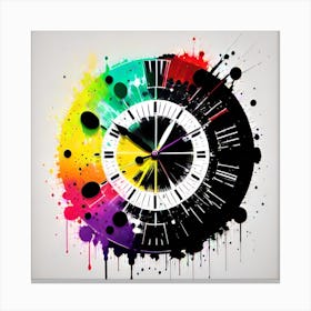 Clock Stock Videos & Royalty-Free Footage Canvas Print