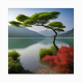 CHINA LAKE Canvas Print