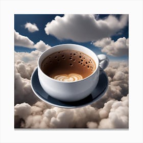 Cup Of Coffee In The Sky Canvas Print