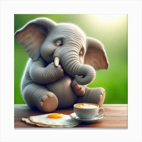Cute Elephant 2 Canvas Print