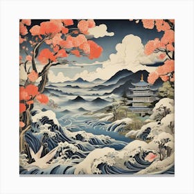 Japanese Landscape Canvas Print