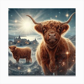 Highland Cows Canvas Print