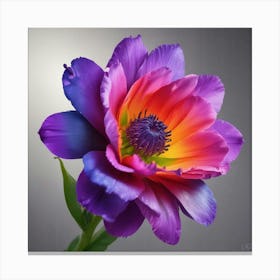 Purple Peony Canvas Print