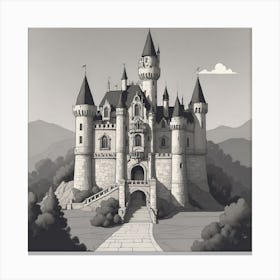 Castle In The Sky Canvas Print