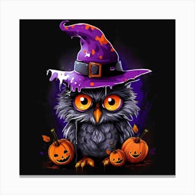 Halloween Owl 4 Canvas Print