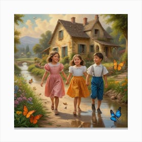 Children'S Garden Canvas Print