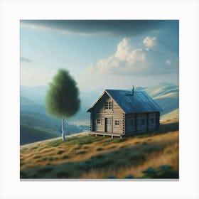 House On A Hill Canvas Print