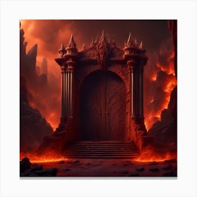 Door Of Hell Canvas Print