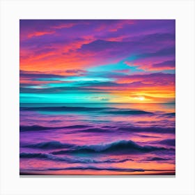 Sunset Stock Videos & Royalty-Free Footage Canvas Print