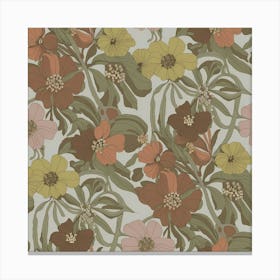 Floral Wallpaper Canvas Print