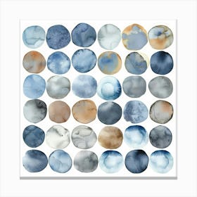 Watercolor Circles 11 Canvas Print