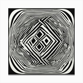 Black and White Abstract Art 28 Canvas Print