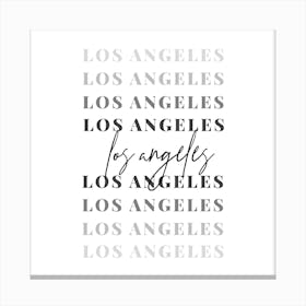 Los Angeles Fade Font Canvas Print