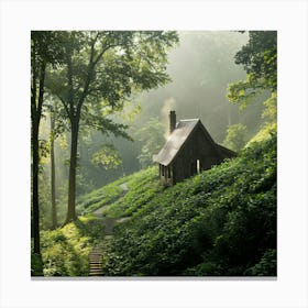 Cabin In The Woods 4 Canvas Print