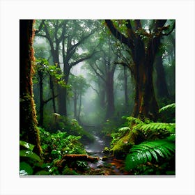 Forest Stream Canvas Print