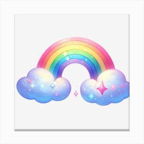 Rainbow Clouds Canvas Print