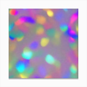 Rainbow Confetti Canvas Print