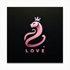 Love Logo 2 Canvas Print