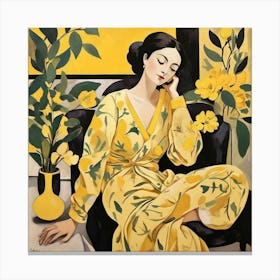 Matisse Expression Serenity Yellow Art Print 0 Canvas Print