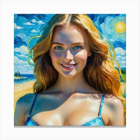 'Sunshine Girl' hu Canvas Print