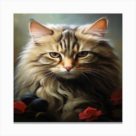 Cat Portrait Canvas Print