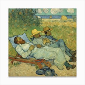 The Siesta La Siesta Vincent Van Gogh Canvas Print