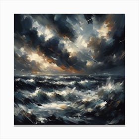 Stormy Sea 1 Canvas Print