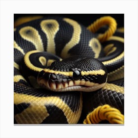 Black yellow Bp Canvas Print