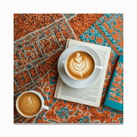 Coffee And Book 21 Canvas Print