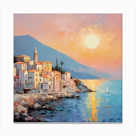 Luminous Layers: Seaside Sonata Canvas Print